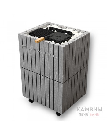 Паротермальная печь ФутуРус 19,5 кВт в облицовке из натурального камня