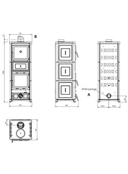 Печь камин La Nordica Nova Forno