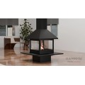 Закрытый центральный камин Traforart Vulcano