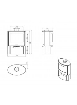 Печь Nordflam Bolonia