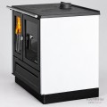 Отопительно-варочная печь Plamen 910 Glas (белая) Отопительно-варочная печь Plamen 910 Glas (белая)