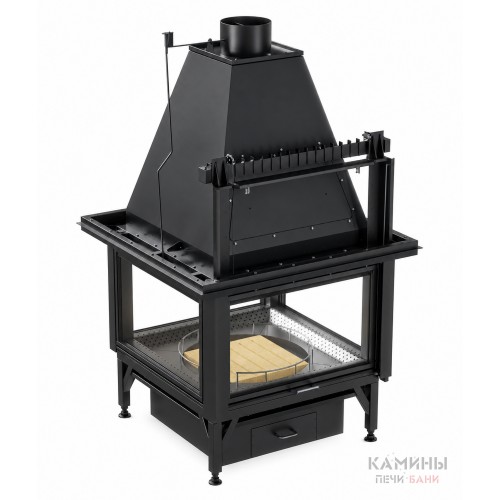 Встраиваемый дровяной камин TITAN 90/160