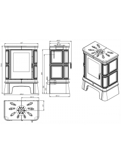 Печь Nordflam Frovi Green