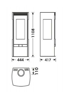Печь-камин Panadero Alba