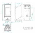 Печь-камин Solzaima Tec Wall Eco  Печь-камин Solzaima Tec Wall Eco
