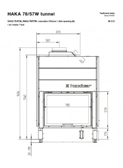 Каминная топка Hoxter HAKA 78/57WTh