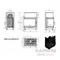 Каминная топка Kratki Amelia/L/BS/Deco Каминная топка Kratki Amelia/L/BS/Deco