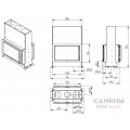 Каминная топка Jydepejsen Sigma Duplex Каминная топка Jydepejsen Sigma Duplex