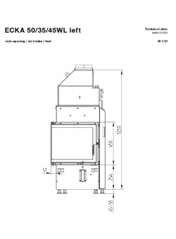 Каминная топка Hoxter ECKA 50/35/45W