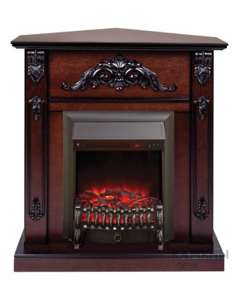 Электрокамин Anita Corner (угловой) AO с Fobos Lux Black RC