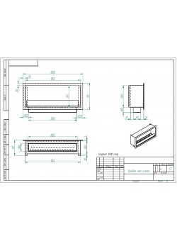 Биокамин Flagman 1000 Long (Zefire)