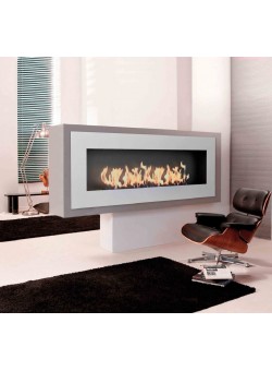 Биокамин Elliot 1800 с белой рамкой (ZeFire)