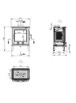 Печь Nordflam Breno