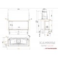 Каминная топка Brunner Panorama-Kamin 57/25/121/25