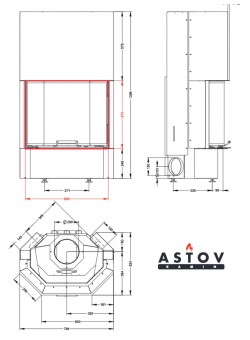 Каминная топка АСТОВ ПП 6957