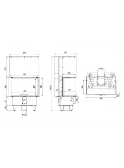 Каминная топка DEFRO HOME INTRA SM C G