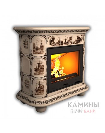 Изразцовый камин Прованс пристенный Художественный
