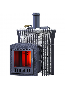 Печь Авангард ЗК 25 (П2) Ураган в сетке Тюльпан