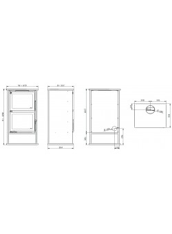 Печь-камин Solzaima M12F Eco
