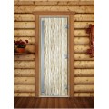 Дверь Doorwood Престиж Фотопечать для бани сатин 8 мм