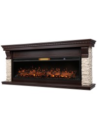 Каминокомплект: Очаг Royal Thermo Aurora RTFP/P-AR60LS, портал Michigan 60, камень мол., шп. тем.дуб