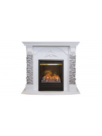 Электрокамин Athena GR WT c очагом 3D Olympic