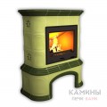 Изразцовый камин Прованс КимрПечь центральный однотонный В с дровником Изразцовый камин Прованс КимрПечь центральный однотонный В с дровником