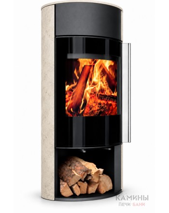 Дровяная печь-камин Ember D14 FG Limestone