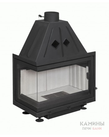 Каминная топка Экокамин Альфа 700 L два стекла левая