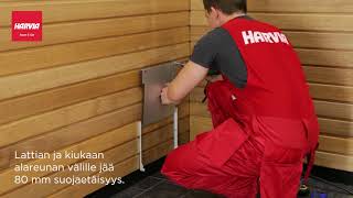 Harvia - The Wall -kiukaan asennus