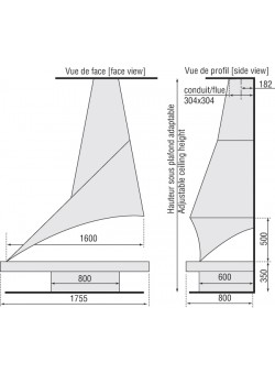 Открытый камин Elisa 981 JC Bordelet