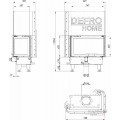 Каминная топка Defro Home Impuls M BL G