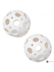 Шары белые с отверстиями двух размеров 2 шт (ZeFire)
