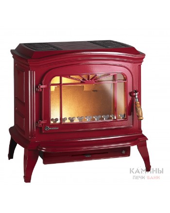 Чугунная печь Invicta Bradford красная эмаль