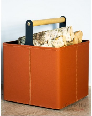 Дровница Stockholm в экокоже