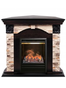 Электрокамин Dublin ROCK Corner AO c очагом 3D Olympic