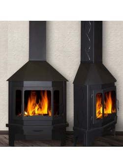 Камин пристенно-угловой Мюнхен (графит)