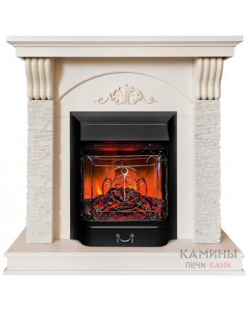 Электрокамин Corfino WT с очагом Majestic Lux RC