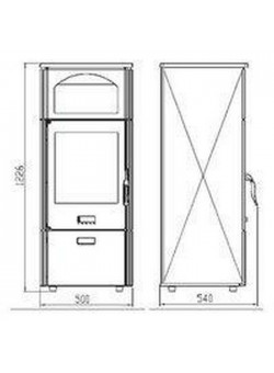 Печь-камин Plamen LAGUNA (красная)