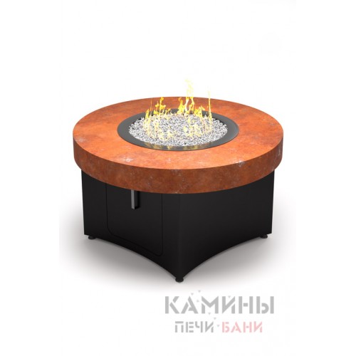 Стол-камин газовый из стали кортен от Openfire Стол-камин газовый из стали кортен от Openfire