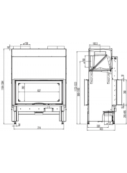 Каминная топка Austroflamm 75x39 S II 2.0