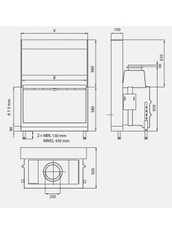 Каминная топка KFD Linea H 1180 4.0