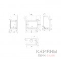 Каминная топка Kratki Amelia/PW/BP/24/BS/W/Deco Каминная топка Kratki Amelia/PW/BP/24/BS/W/Deco
