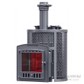 Печь для бани AVANGARD ЗК 35 (П2) Ураган в круглой сетке