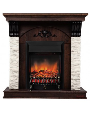 Электрокамин Corfino NT с очагом Fobos Lux Black RC