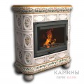Изразцовый камин Медальон КимрПечь центральный Роспись Изразцовый камин Медальон КимрПечь центральный Роспись