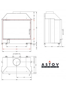 Каминная топка АСТОВ ПС 800