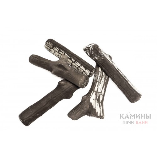 Керамические дрова обгорелые (ZeFire) - 5 шт Керамические дрова обгорелые (ZeFire) - 5 шт