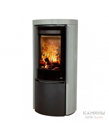 Печь-камин Jydepejsen Cozy Modern Grey Wood Sandstone