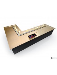 Автоматический биокамин ZeFire М 1000X1400 угловой латунный (ZeFire)